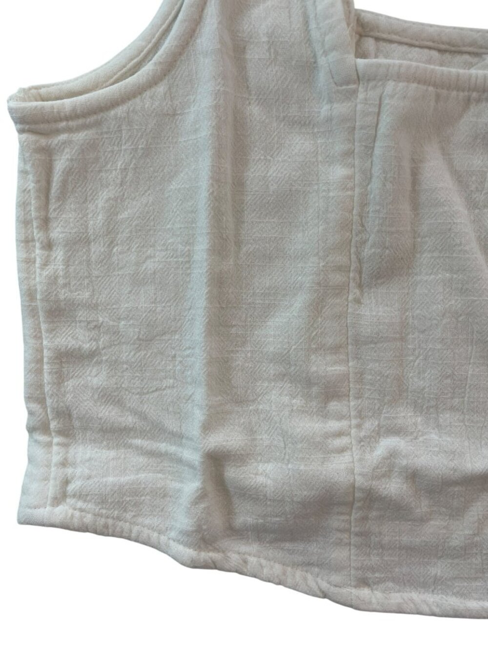 Billabong Open Skies Woven Tank Top White Sleeveless Square Neck Wmn's Sz S NWT - Picture 4 of 7
